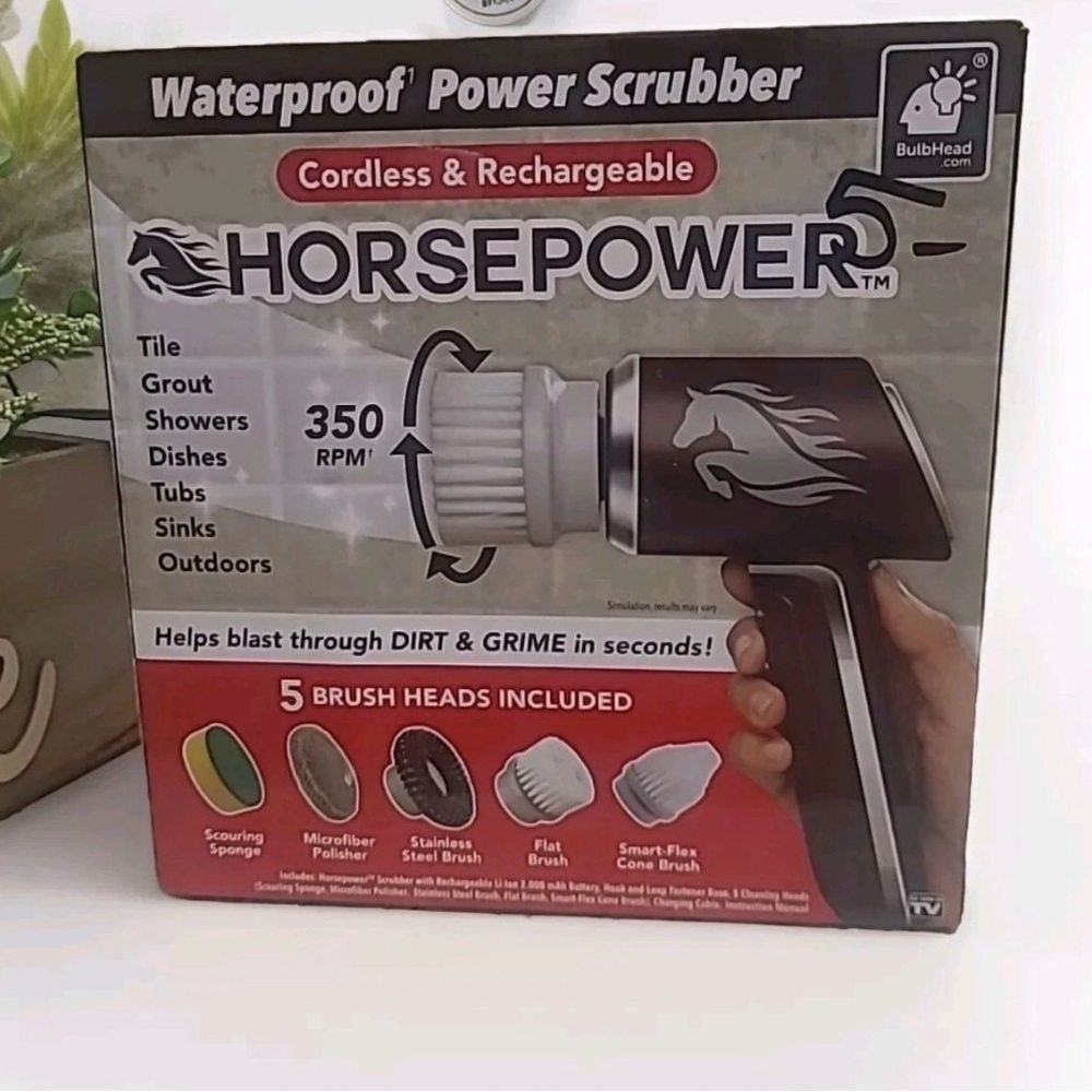 Horsepower 5 Cordless Power Scrubber New